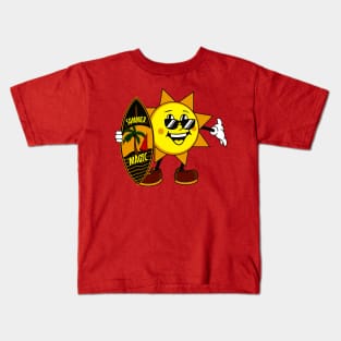 Cool Surfing sun Kids T-Shirt